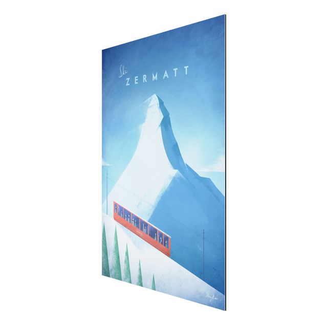 Nowoczesne obrazy do salonu Plakat podróżniczy - Zermatt
