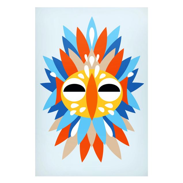 Obrazy nowoczesny Kolaż Etno Maska - Papuga