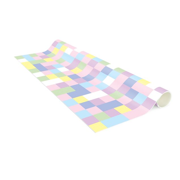 dywan nowoczesny Kolorowa mozaika Cotton Candy