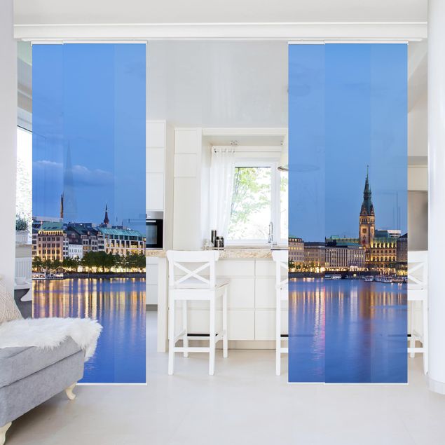 Domowe tekstylia panorama Hamburga