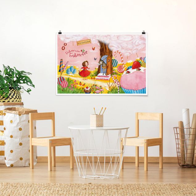 Kolorowe obrazy Truskawkowa wróżka - Kraina Cockaigne