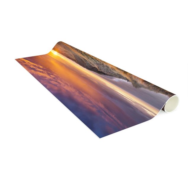 nowoczesny dywan Wschód słońca na plaży na Sylcie
