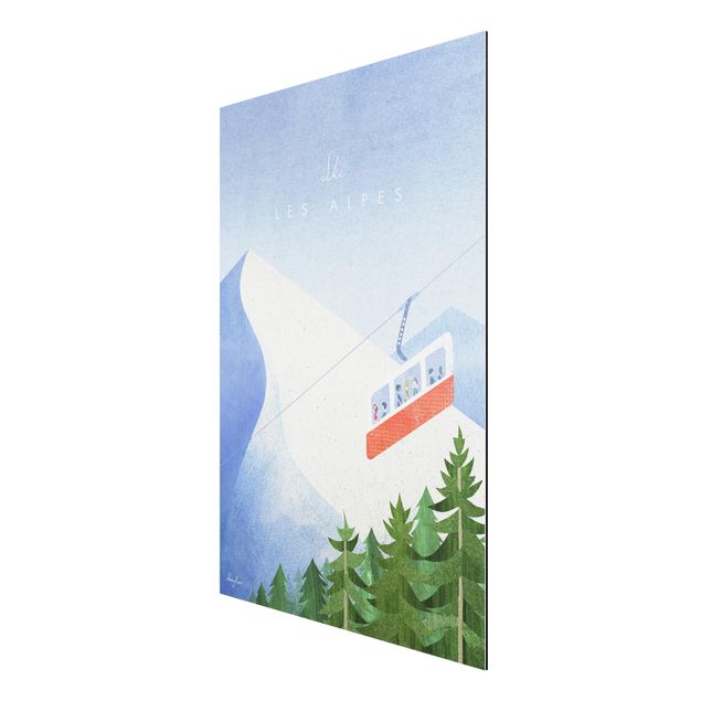 Obrazy nowoczesny Plakat podróżniczy - Les Alpes