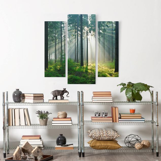 Obrazy do salonu Świetlany las