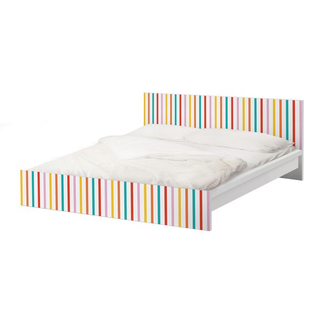 Okleina meblowa IKEA - Malm łóżko 160x200cm - Nr UL750 Paski