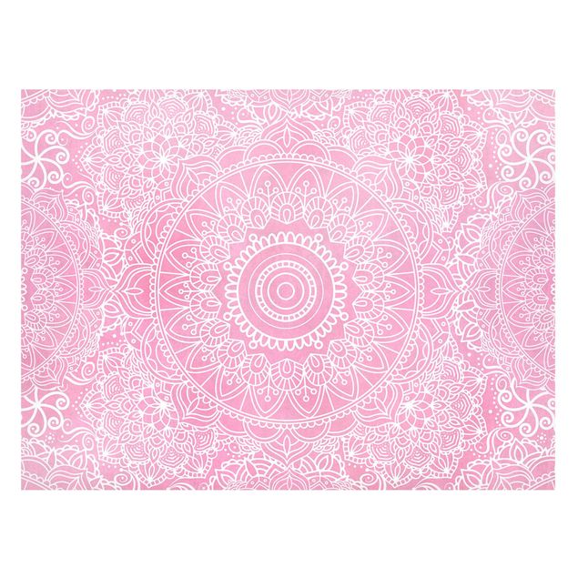 Obrazy do salonu nowoczesne Wzór Mandala Pink