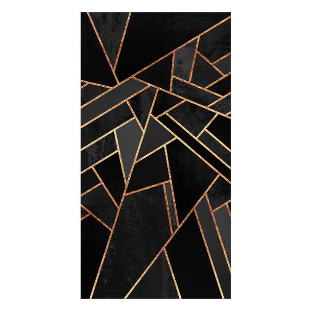 Tylna ścianka prysznicowa - Black Triangles Gold