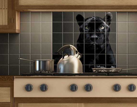 Dekoracja do kuchni Czarna Puma