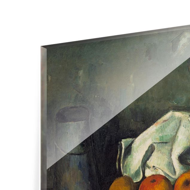 Reprodukcje Paul Cézanne - Puszka na mleko i jabłka