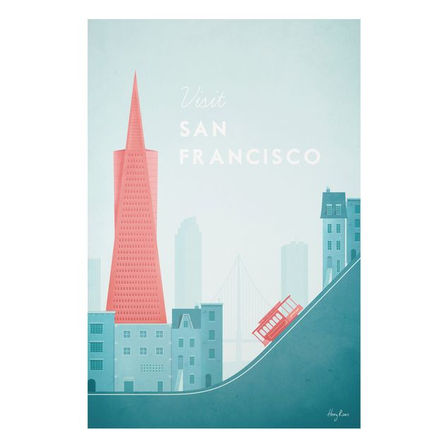 Obrazy do salonu nowoczesne Plakat podróżniczy - San Francisco