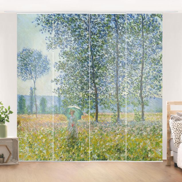 Zasłony panelowe zestaw - Claude Monet - Pola na wiosnę