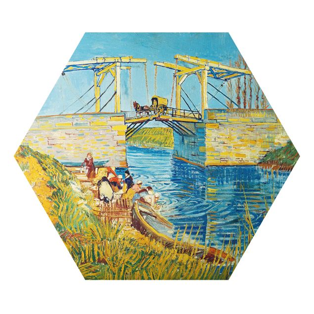 Postimpresjonizm obrazy Vincent van Gogh - Most zwodzony w Arles