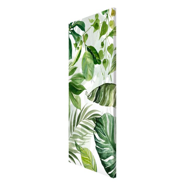 Obrazy nowoczesne Akwarela Liście i gałązki tropikalne