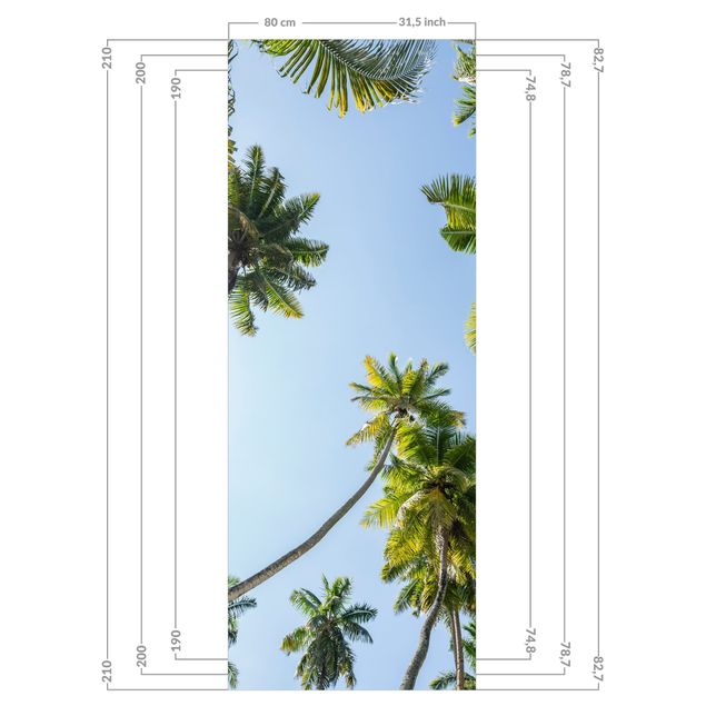 Tylna ścianka prysznicowa - Palm Tree Canopy