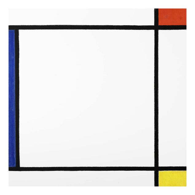 Panele szklane do kuchni Piet Mondrian - Kompozycja III