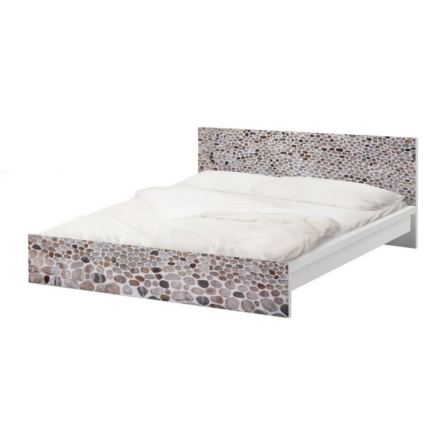 Okleina meblowa IKEA - Malm łóżko 140x200cm - Andaluzyjski mur kamienny