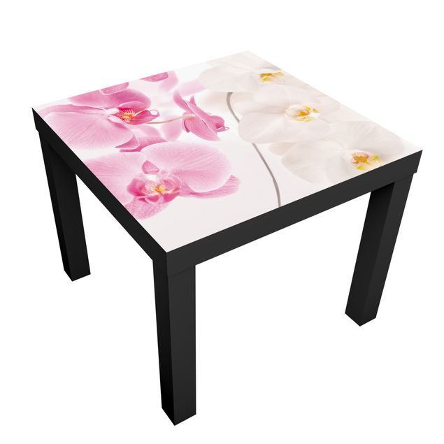 Okleina meblowa IKEA - Lack stolik kawowy - Delikatne orchidee