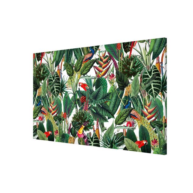 Obrazy nowoczesny Kolorowy wzór lasu tropikalnego