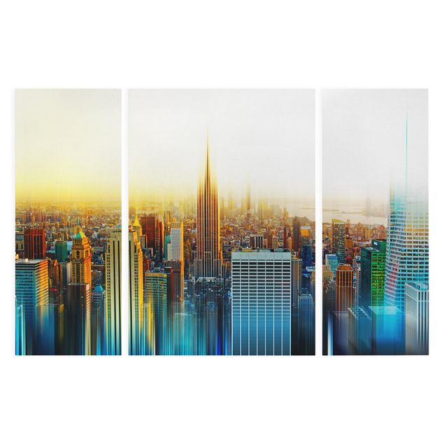 Obrazy na płótnie abstrakcja Manhattan Streszczenie