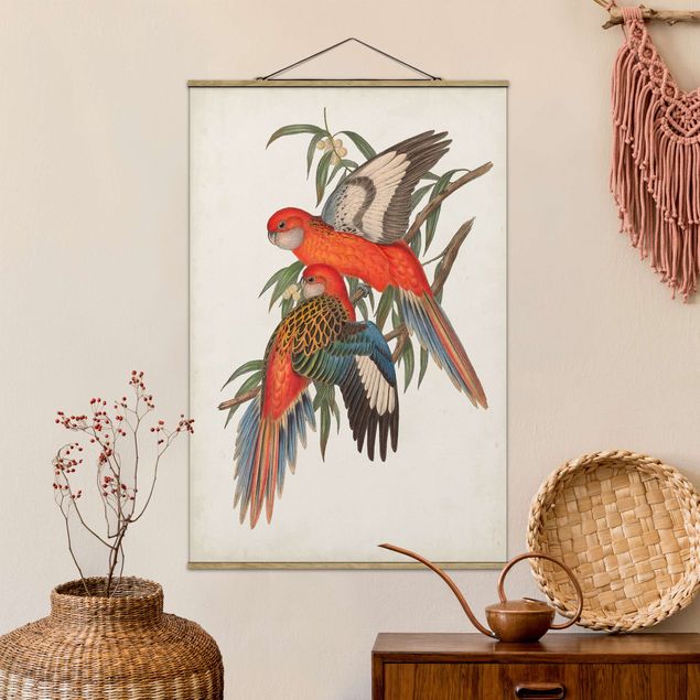 Dekoracja do kuchni Papugi tropikalne I