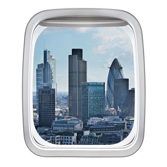 Dekoracja do kuchni Samolot z oknem Londyn Skyline