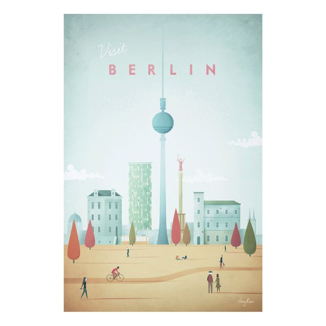 Dekoracja do kuchni Plakat podróżniczy - Berlin