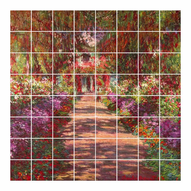 Reprodukcje obrazów Claude Monet - Ścieżka w ogrodzie Moneta w Giverny