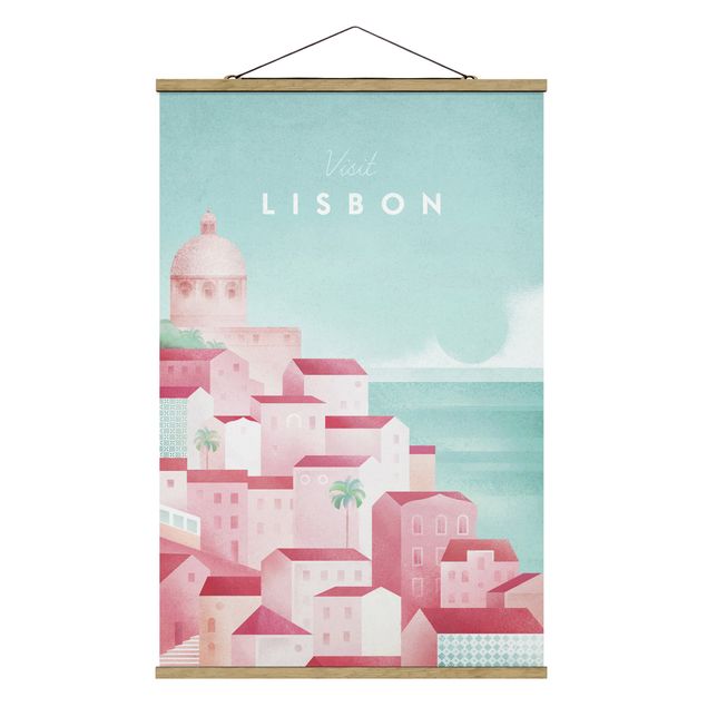 Obrazy retro Plakat podróżniczy - Lizbona