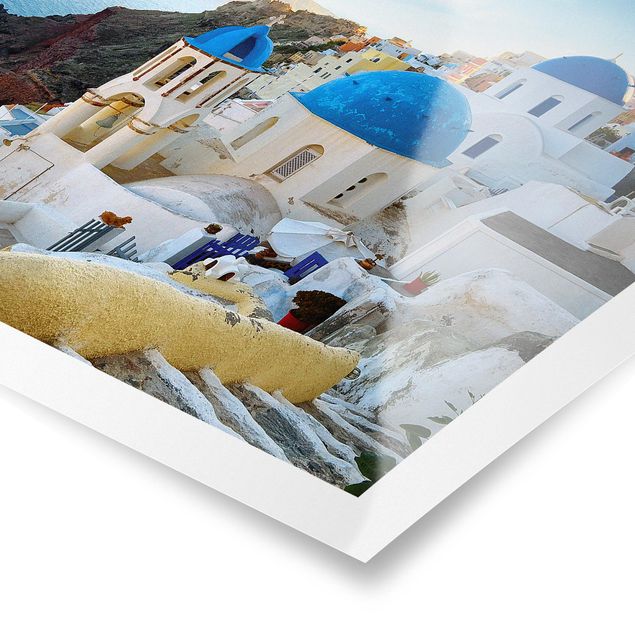Plakaty architektura Santorini