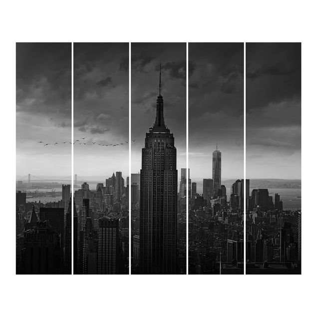 Zasłony panelowe Nowy Jork Widok na Rockefellera