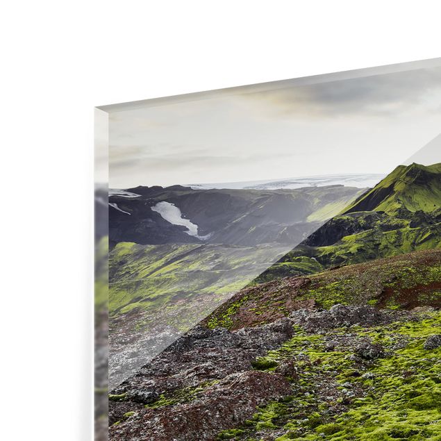 Panel szklany do kuchni - Rjupnafell Islandia