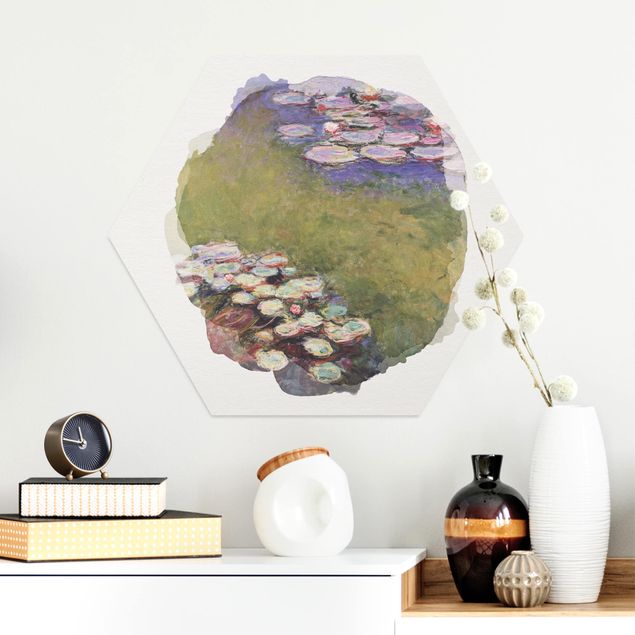 Dekoracja do kuchni Akwarele - Claude Monet - Lilie wodne