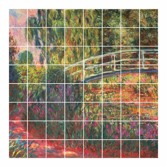 Reprodukcje dzieł sztuki Claude Monet - Mostek japoński w ogrodzie w Giverny