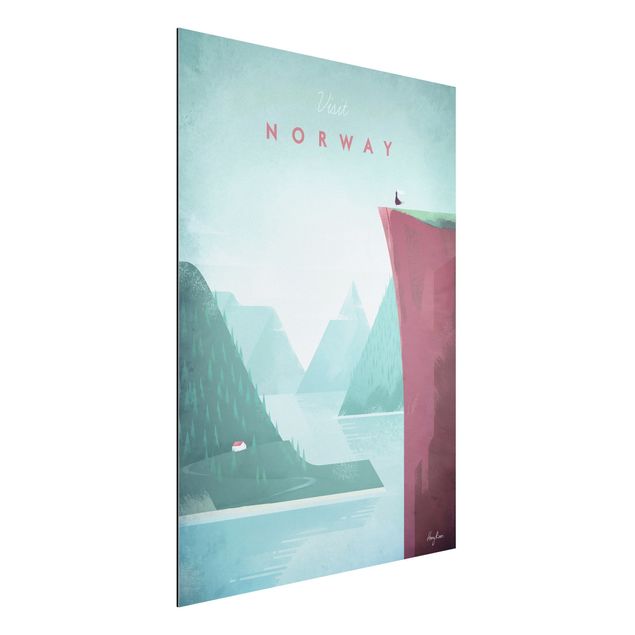 Dekoracja do kuchni Plakat podróżniczy - Norwegia
