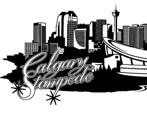 Dekoracja do kuchni Nr FB104 Tatuaż ścienny Calgary Skyline