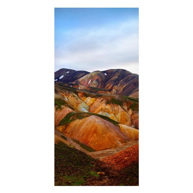 Obrazy do salonu nowoczesne Kolorowe góry na Islandii