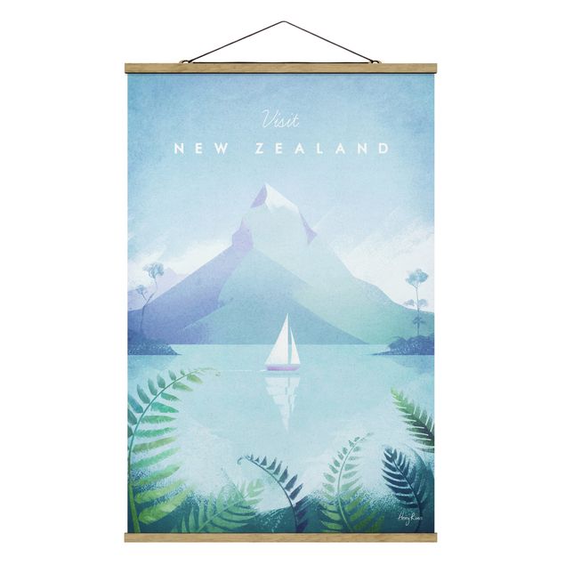 Góry obraz Plakat podróżniczy - Nowa Zelandia