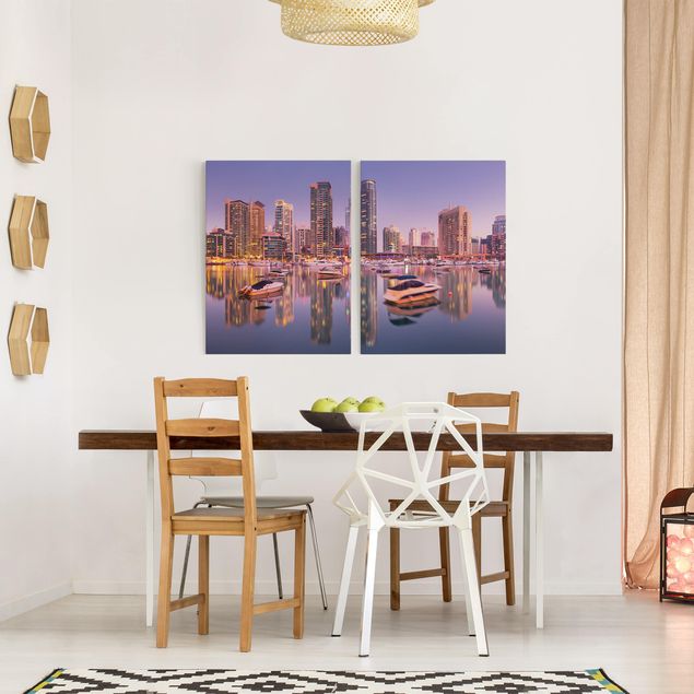 Obrazy do salonu Dubai Skyline and Marina