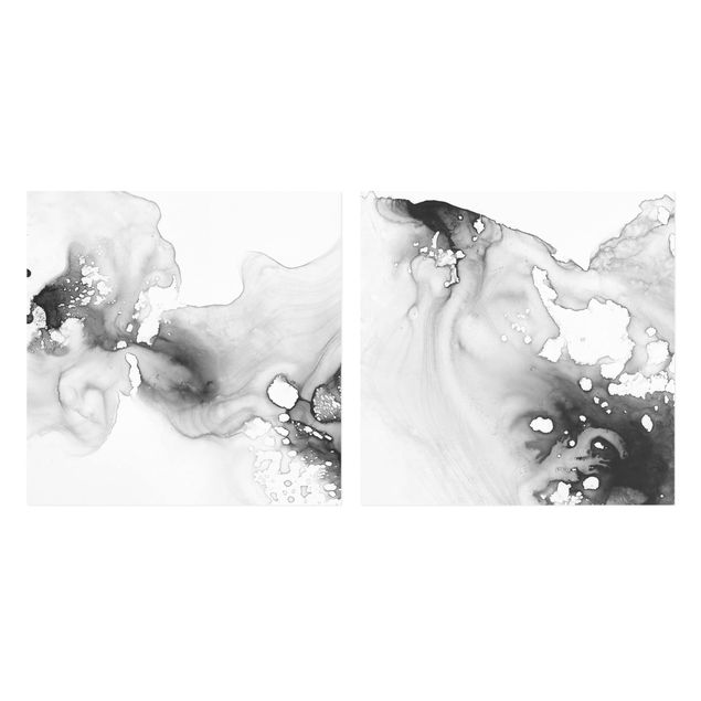 Obrazy na płótnie abstrakcja Zestaw wody i dymu I