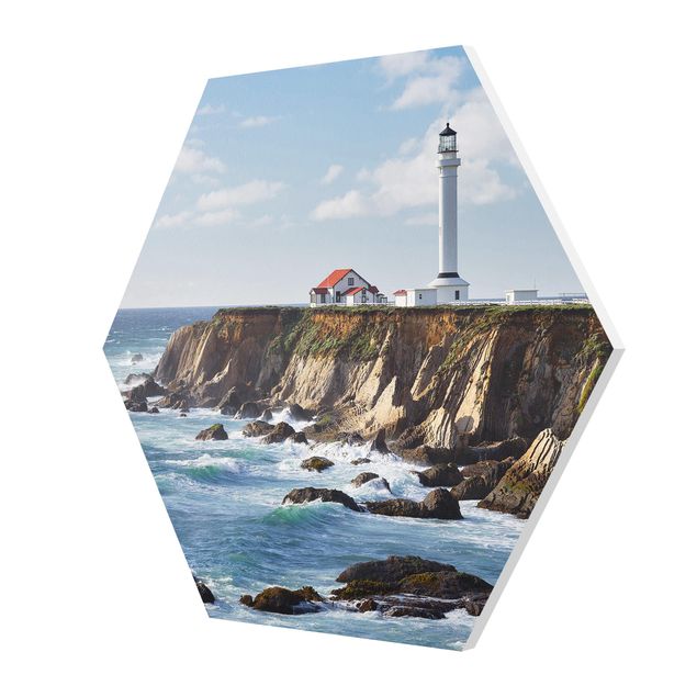 Obrazy plaża Point Arena Lighthouse California