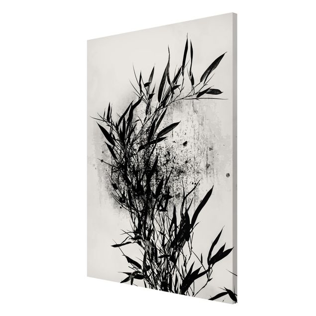 Obrazy nowoczesny Graficzny świat roślin - Czarny bambus