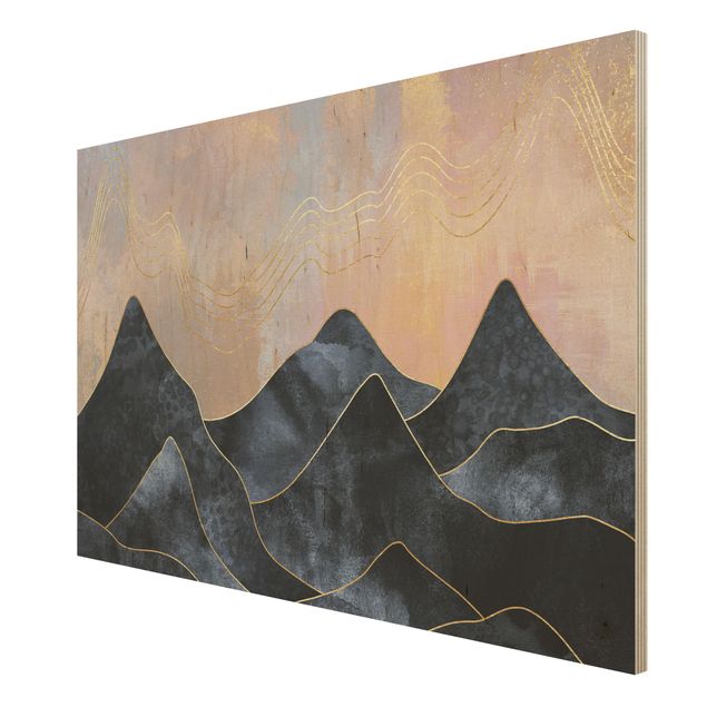 Elisabeth Fredriksson obrazy Złoty świt nad górami