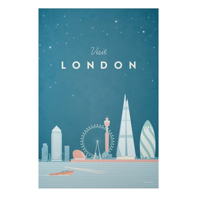 Obrazy do salonu Plakat podróżniczy - Londyn