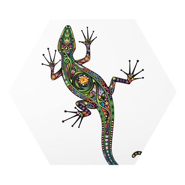 Obrazy zwierzęta Wzór gekona