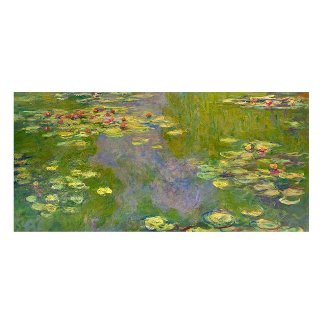 Nowoczesne obrazy do salonu Claude Monet - Zielone lilie wodne