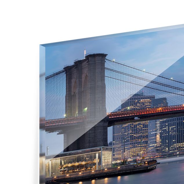 Panel szklany do kuchni - Most Brooklyński Manhattan Nowy Jork