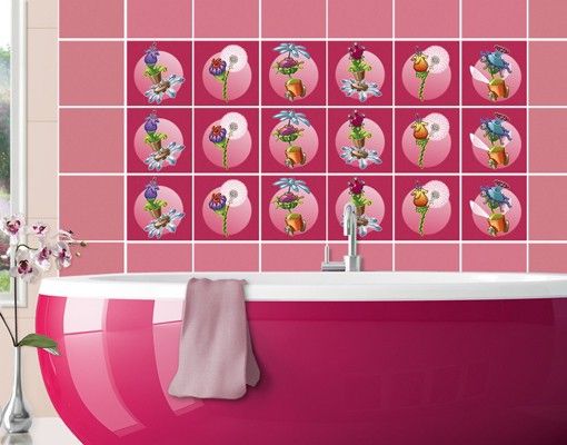 Dekoracja do kuchni Flying Farm Floral Ribbon w kolorze różowym