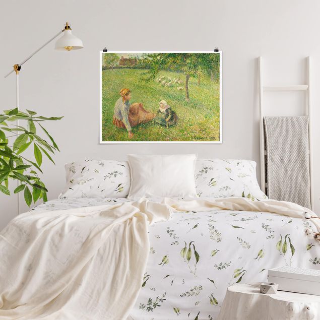 Nowoczesne obrazy do salonu Camille Pissarro - Pasterz gęsi