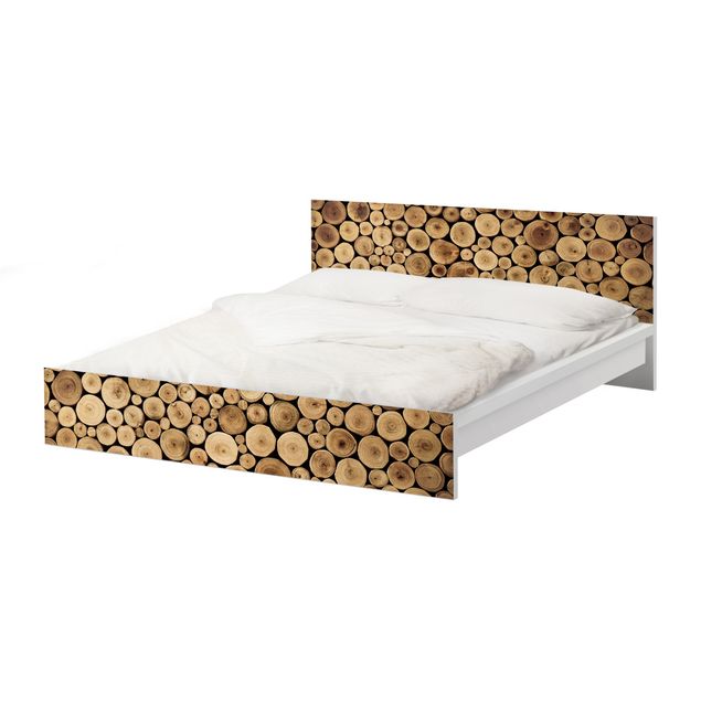 Okleina meblowa IKEA - Malm łóżko 140x200cm - Drewno opałowe dla domu