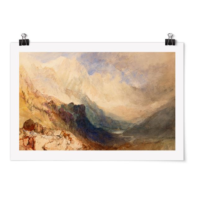 Obrazy z górami William Turner - Dolina Aosty